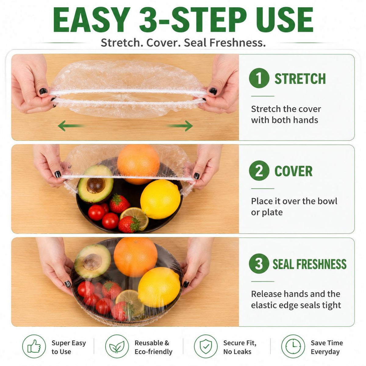 🏡 Stretch & Seal Food Covers – A Kitchen Must-Have!