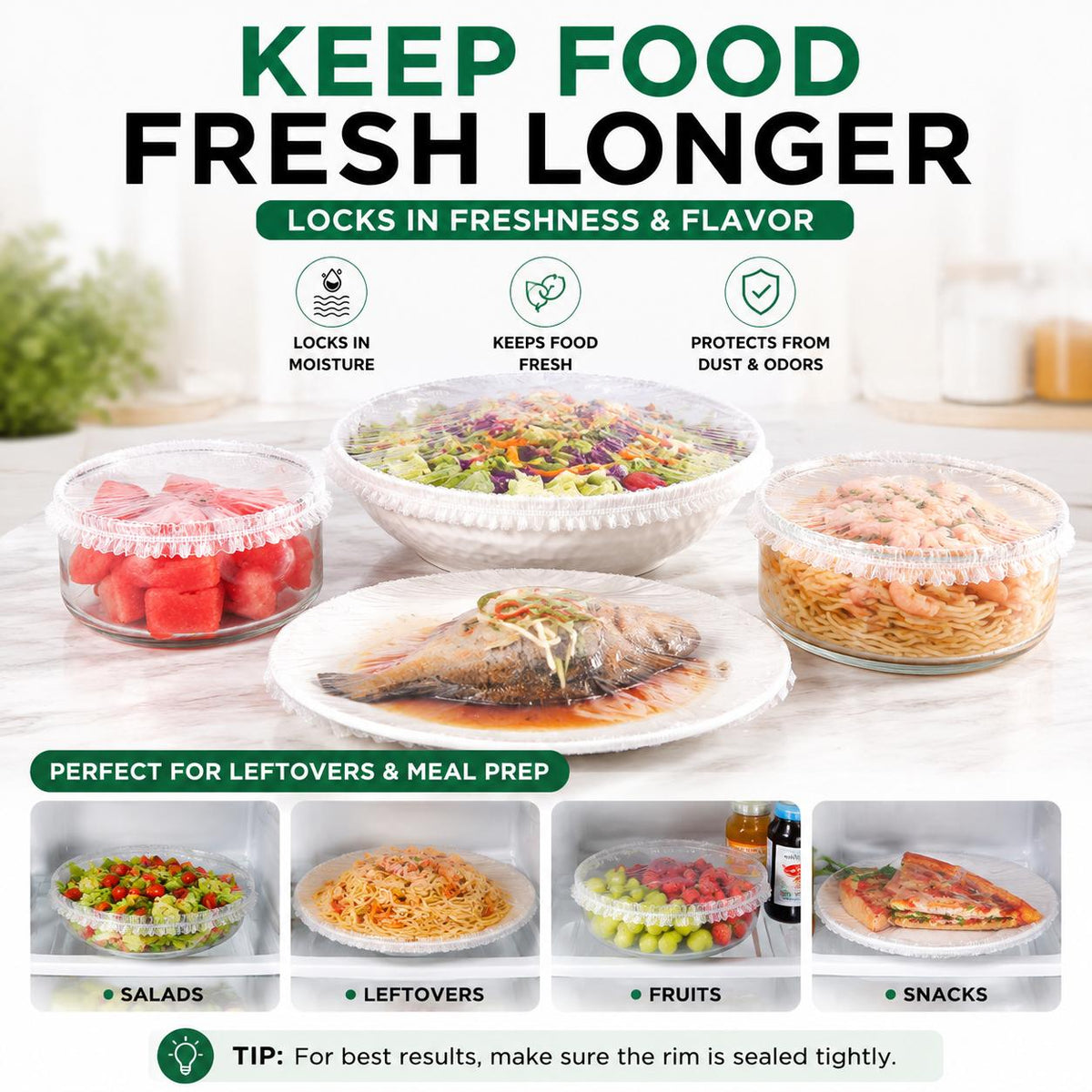 🏡 Stretch & Seal Food Covers – A Kitchen Must-Have!