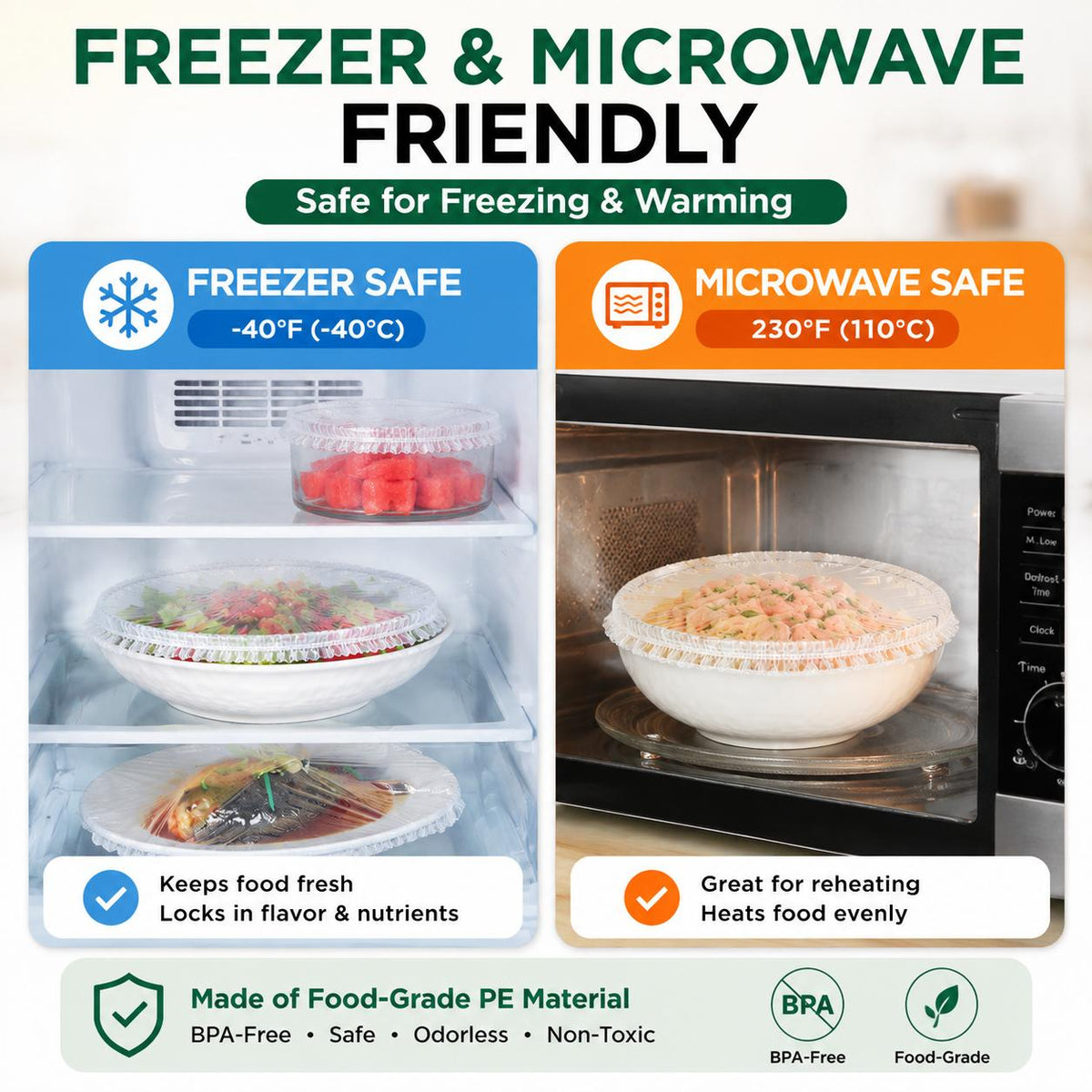 🏡 Stretch & Seal Food Covers – A Kitchen Must-Have!