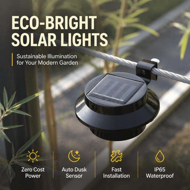 ☀️ Solar LED Gutter Lights – Light Up Your Home Without Wiring 🏡