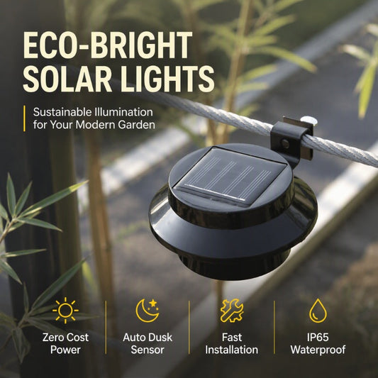 ☀️ Solar LED Gutter Lights – Light Up Your Home Without Wiring 🏡