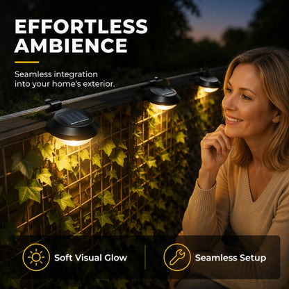 ☀️ Solar LED Gutter Lights – Light Up Your Home Without Wiring 🏡