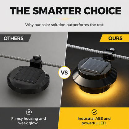 ☀️ Solar LED Gutter Lights – Light Up Your Home Without Wiring 🏡
